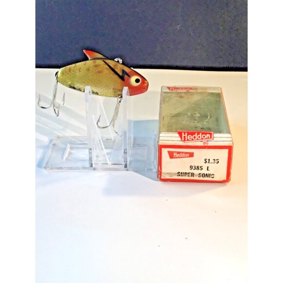 Vintage Heddon Super Sonic 9385 L  Fishing Lure with box - Picture 3 of 9